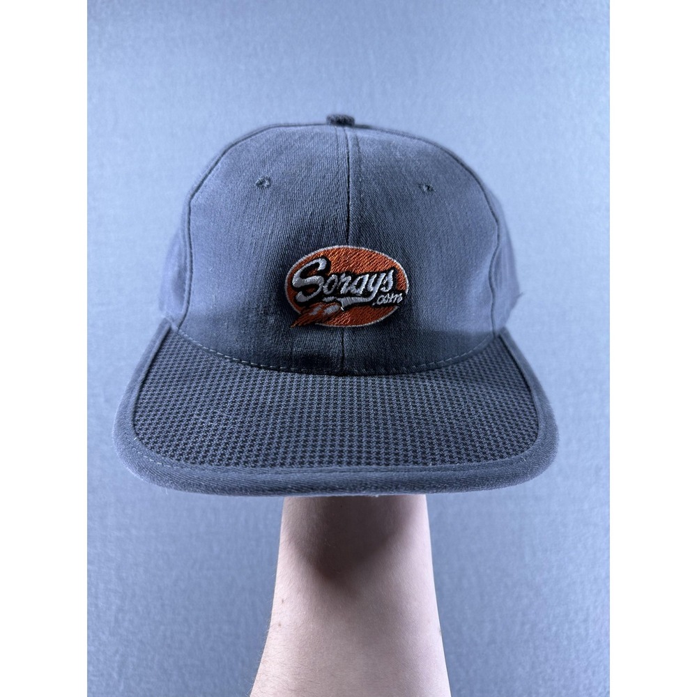 VTG Sonays Outdoor Cap Hat‎ Cap Strap Back Mens One Size Gray Made In USA Twill